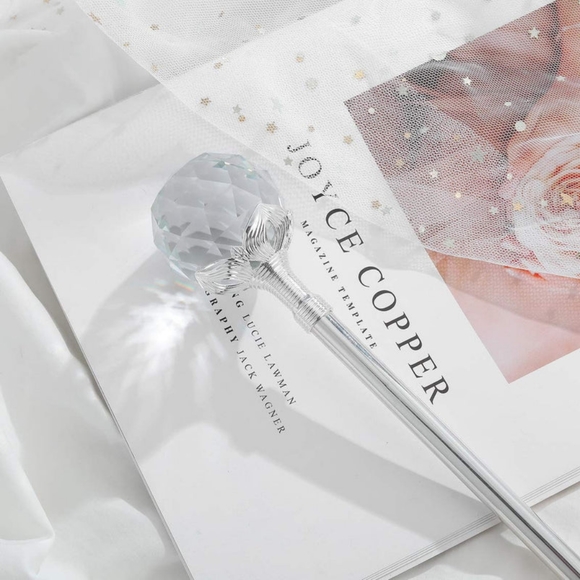 PINK LOTUS CRYSTAL SCEPTER WAND - Picture 4 of 12